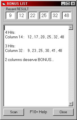 SCORES FORM