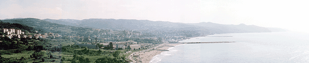 View to Filyos (Hisar�n�) Town from Filyos Castle (from East)